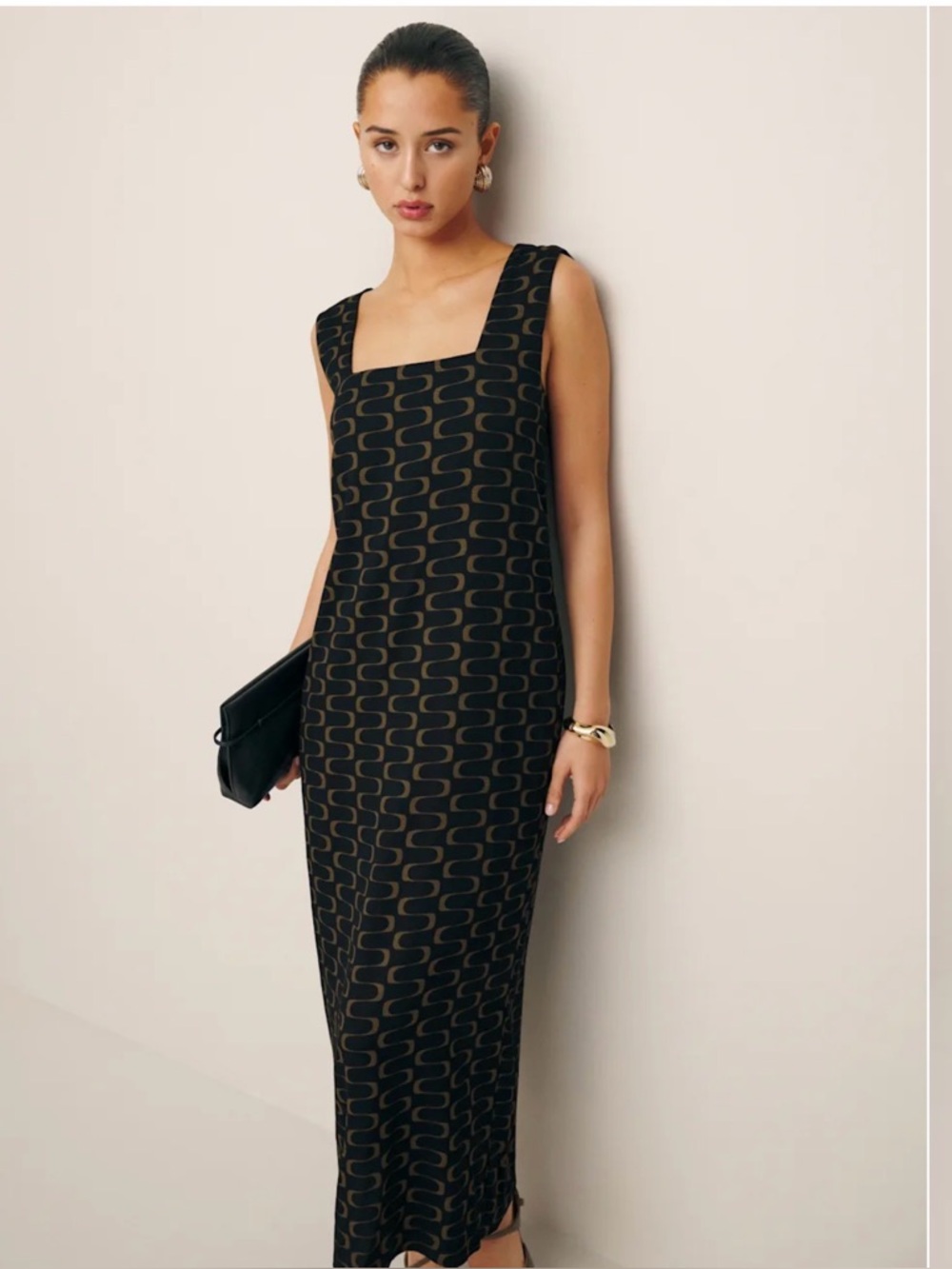 Reformation Vea Dress Black - Size 2
